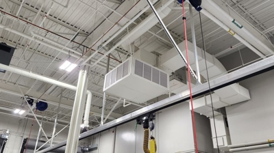 Ductwork and industrial Air Scrubbers Photo